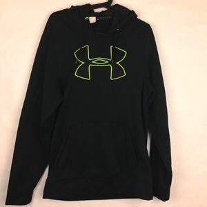 black and green under armour hoodie